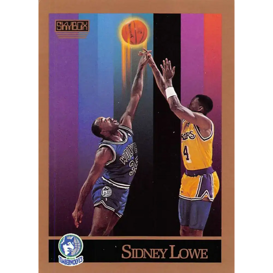 1990-91 SkyBox #170 Sidney Lowe EX Excellent SP Minnesota Timberwolves Basketball Card