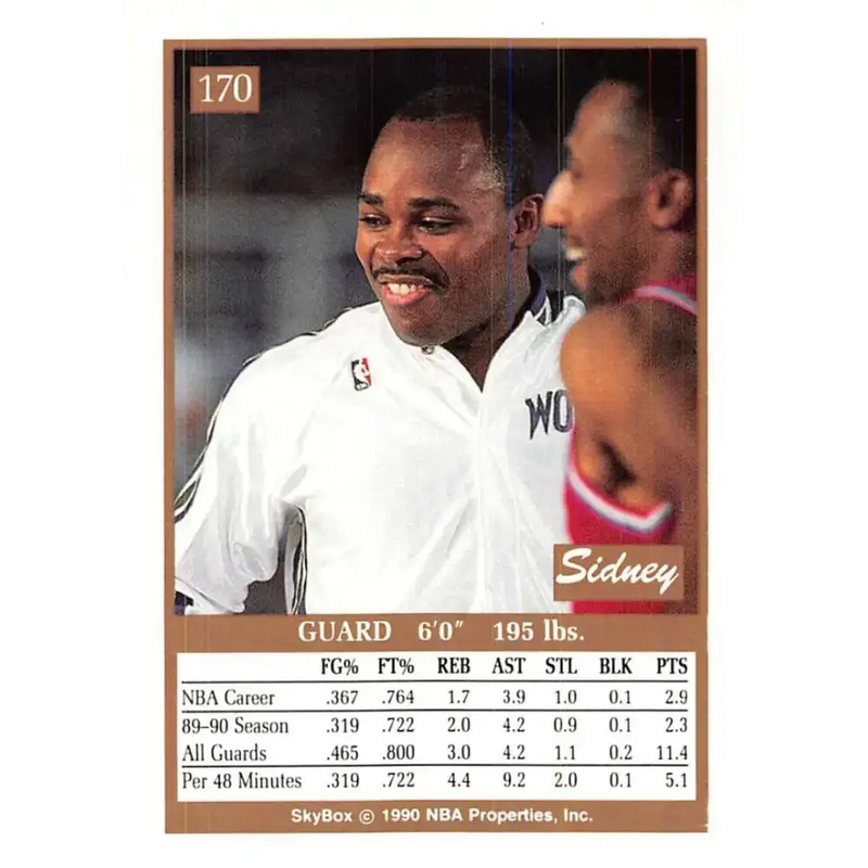1990-91 SkyBox #170 Sidney Lowe EX Excellent SP Minnesota Timberwolves Basketball Card - Basketball Card Single
