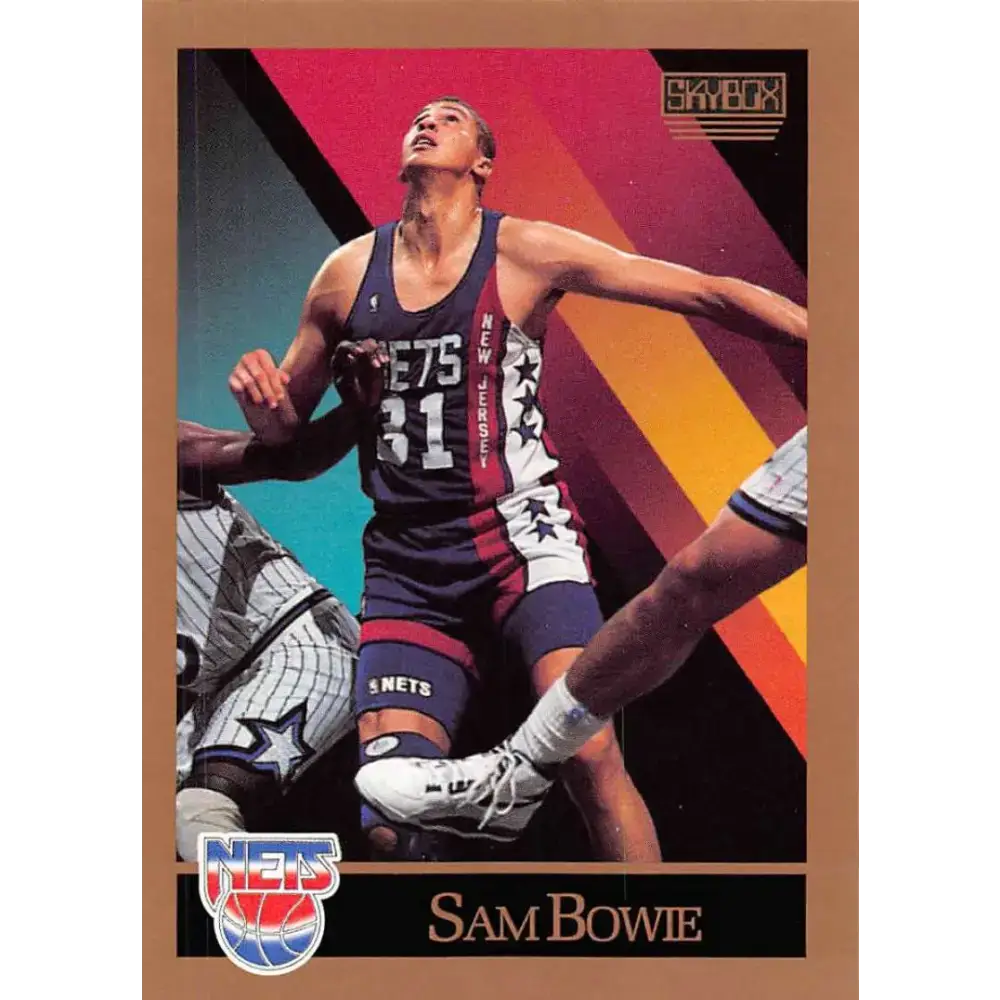 1990-91 SkyBox #177 Sam Bowie EX Excellent New Jersey Nets Basketball Card - Basketball Card Single