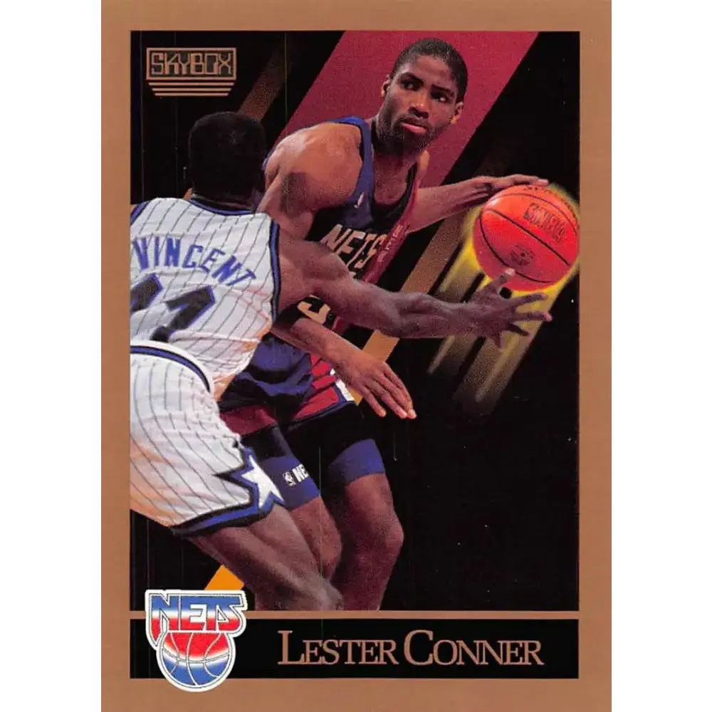 1990-91 SkyBox #178 Lester Conner EX Excellent New Jersey Nets Basketball Card - Basketball Card Single