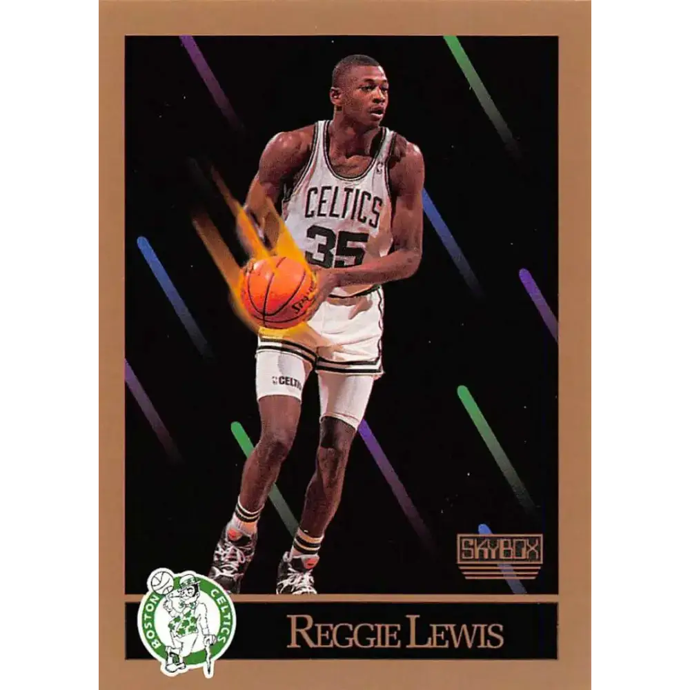 1990-91 SkyBox #18 Reggie Lewis EX Excellent Boston Celtics Basketball Card - Basketball Card Single