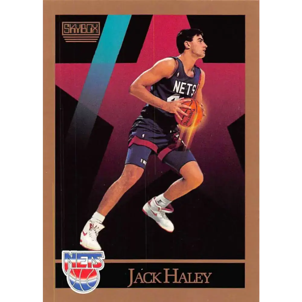 1990-91 SkyBox #180 Jack Haley EX Excellent RC Rookie New Jersey Nets Basketball Card