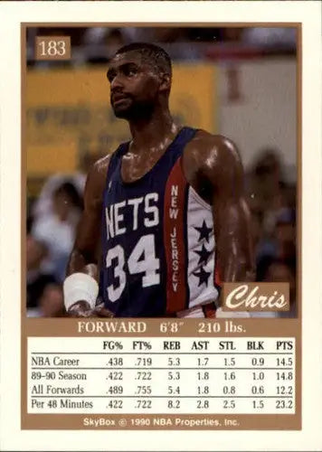 1990-91 SkyBox #183 Chris Morris NM-MT NJ Nets ID:3803 - Basketball Card Single