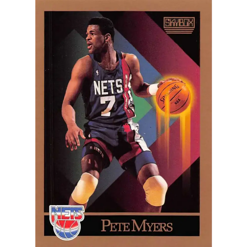1990-91 SkyBox #184 Pete Myers EX Excellent RC Rookie SP New Jersey Nets Basketball Card - Basketball Card Single