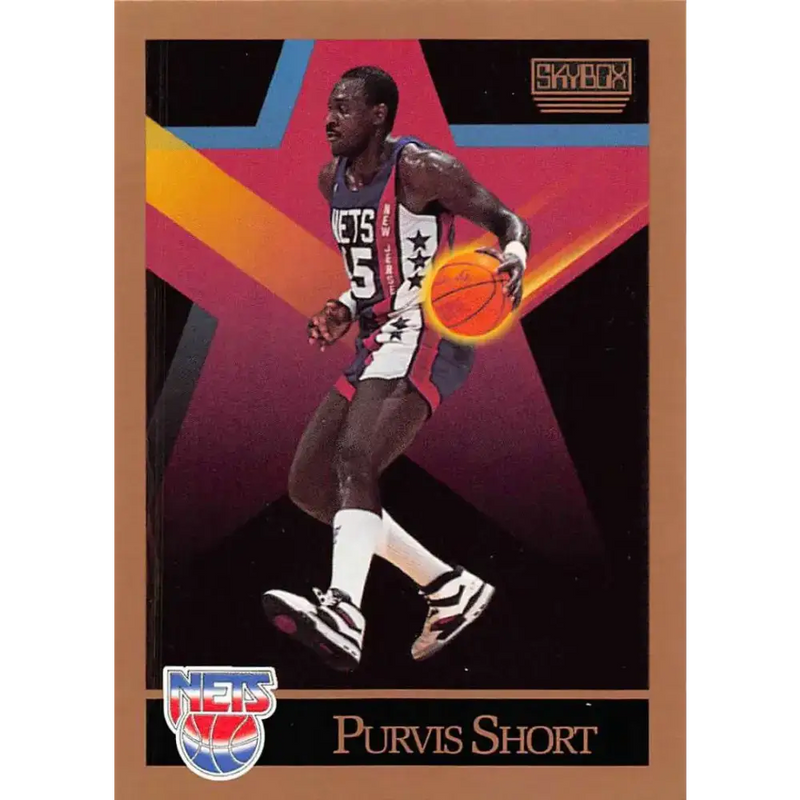1990-91 SkyBox #185 Purvis Short EX Excellent SP New Jersey Nets Basketball Card - Basketball Card Single