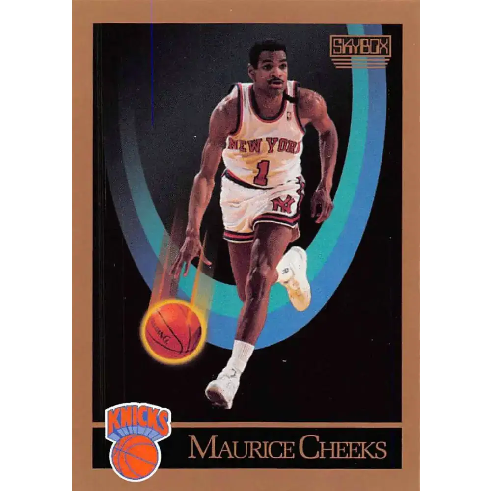 1990-91 SkyBox #186 Maurice Cheeks EX Excellent New York Knicks Basketball Card - Basketball Card Single