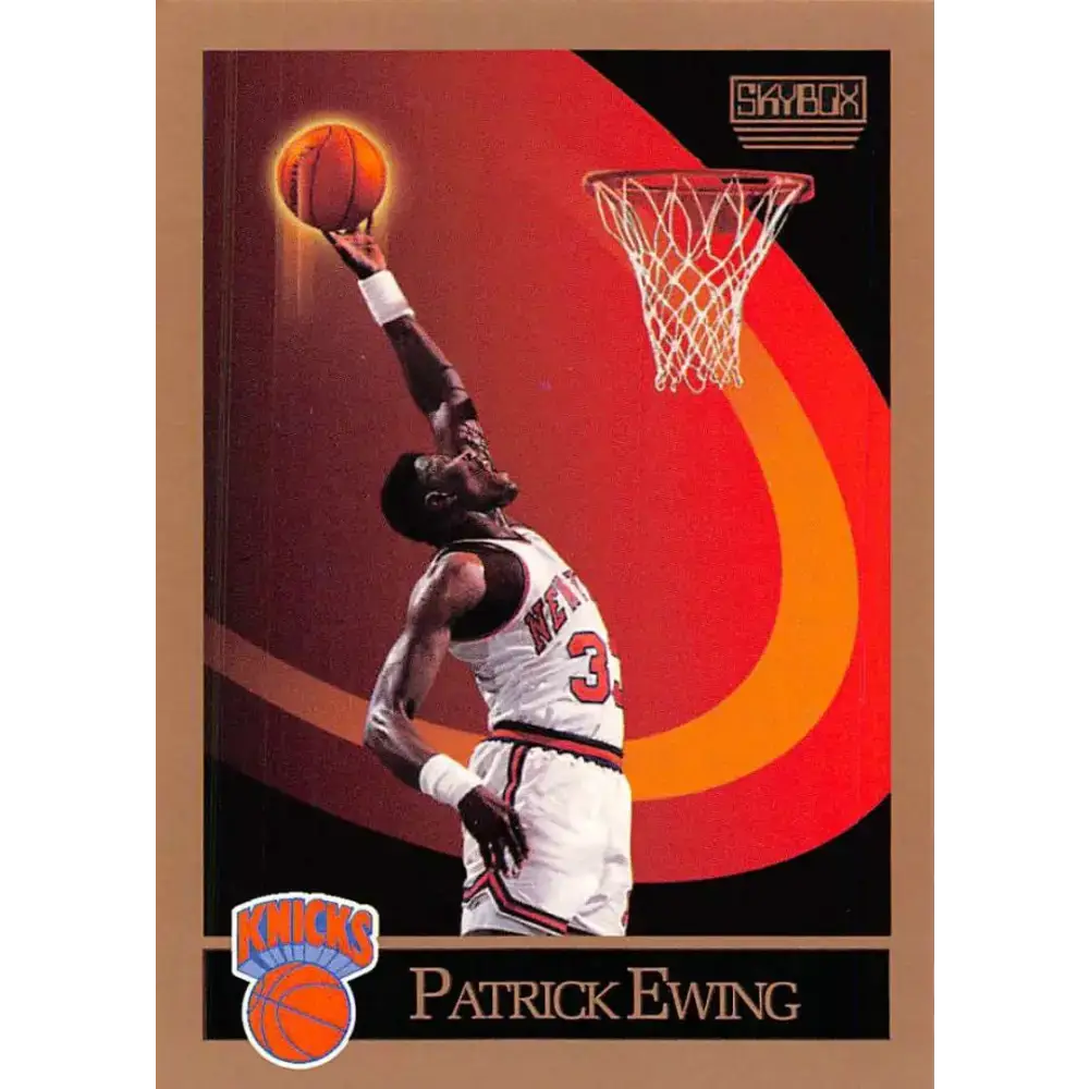 1990-91 SkyBox #187 Patrick Ewing EX Excellent New York Knicks Basketball Card - Basketball Card Single