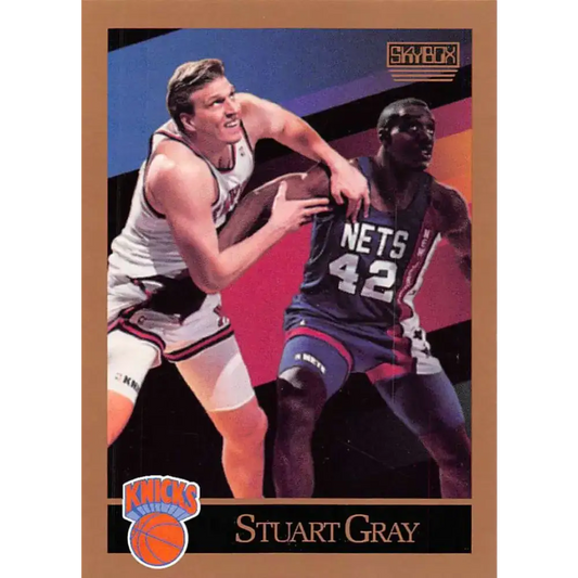 1990-91 SkyBox #188 Stuart Gray EX Excellent New York Knicks Basketball Card - Basketball Card Single