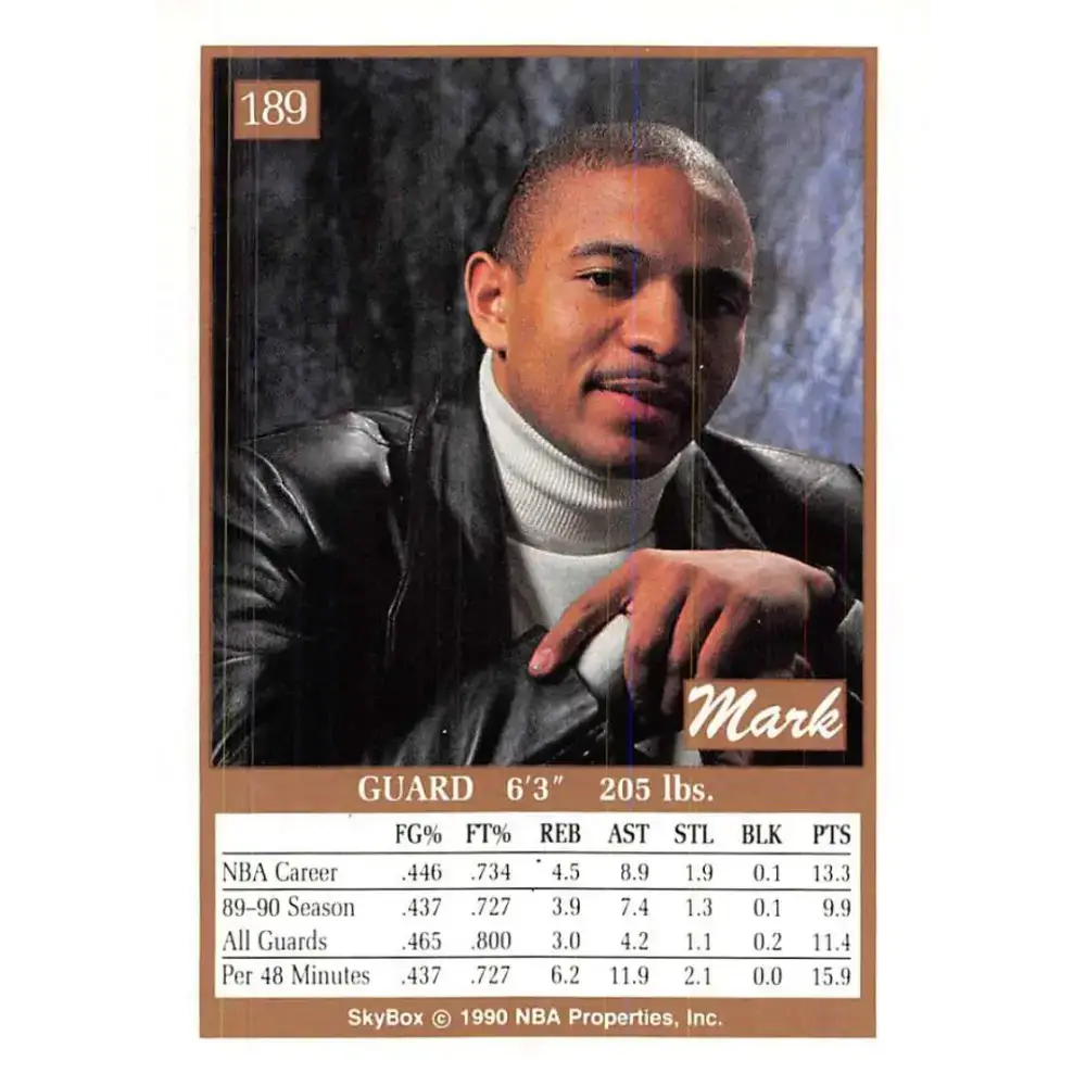 1990-91 SkyBox #189 Mark Jackson EX Excellent New York Knicks Basketball Card - Basketball Card Single