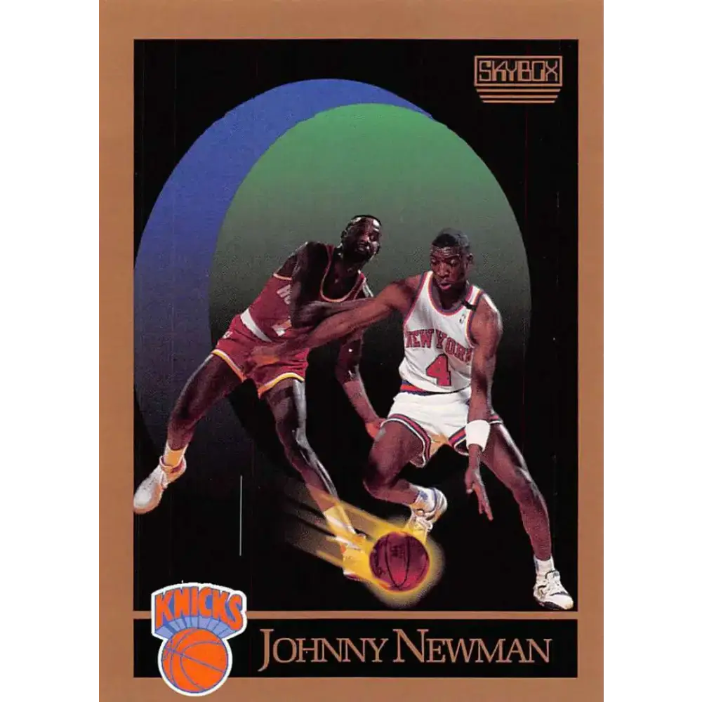 1990-91 SkyBox #190 Johnny Newman EX Excellent SP New York Knicks Basketball Card - Basketball Card Single