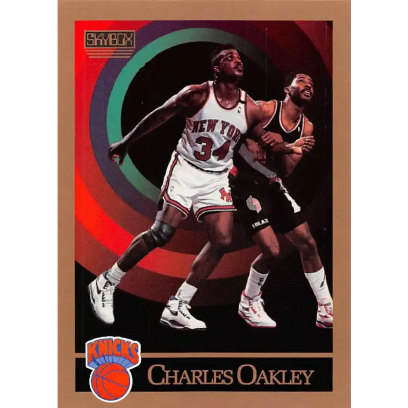 1990-91 SkyBox #191 Charles Oakley EX Excellent New York Knicks Basketball Card - Basketball Card Single