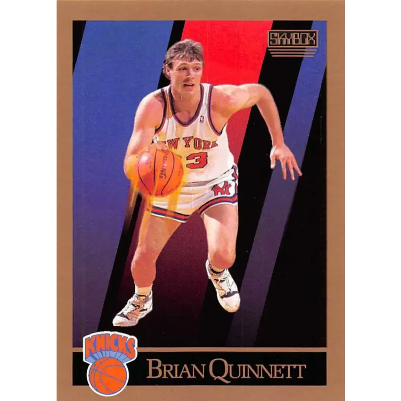 1990-91 SkyBox #192 Brian Quinnett EX Excellent New York Knicks Basketball Card - Basketball Card Single