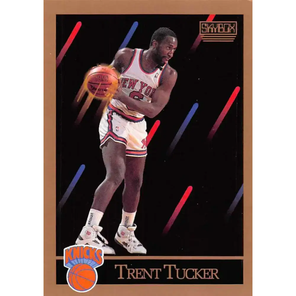 1990-91 SkyBox #193 Trent Tucker EX Excellent New York Knicks Basketball Card - Basketball Card Single