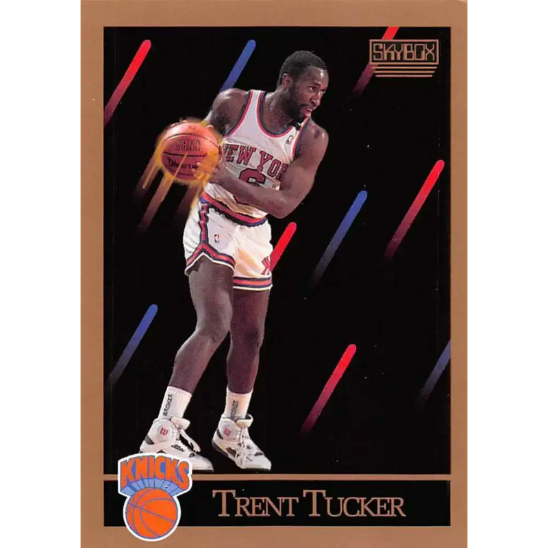 1990-91 SkyBox #193 Trent Tucker EX Excellent New York Knicks Basketball Card - Basketball Card Single