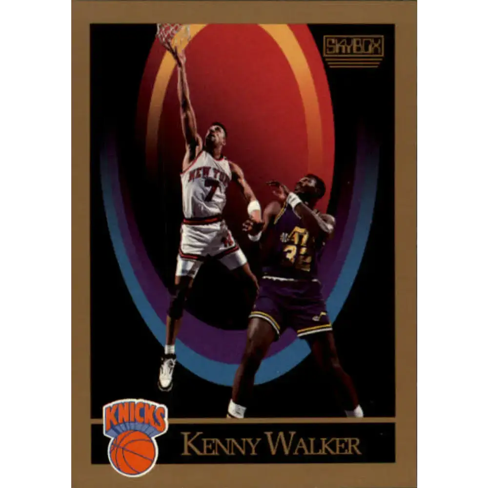 1990-91 SkyBox #195 Kenny Walker EX Excellent New York Knicks Basketball Card - Basketball Card Single