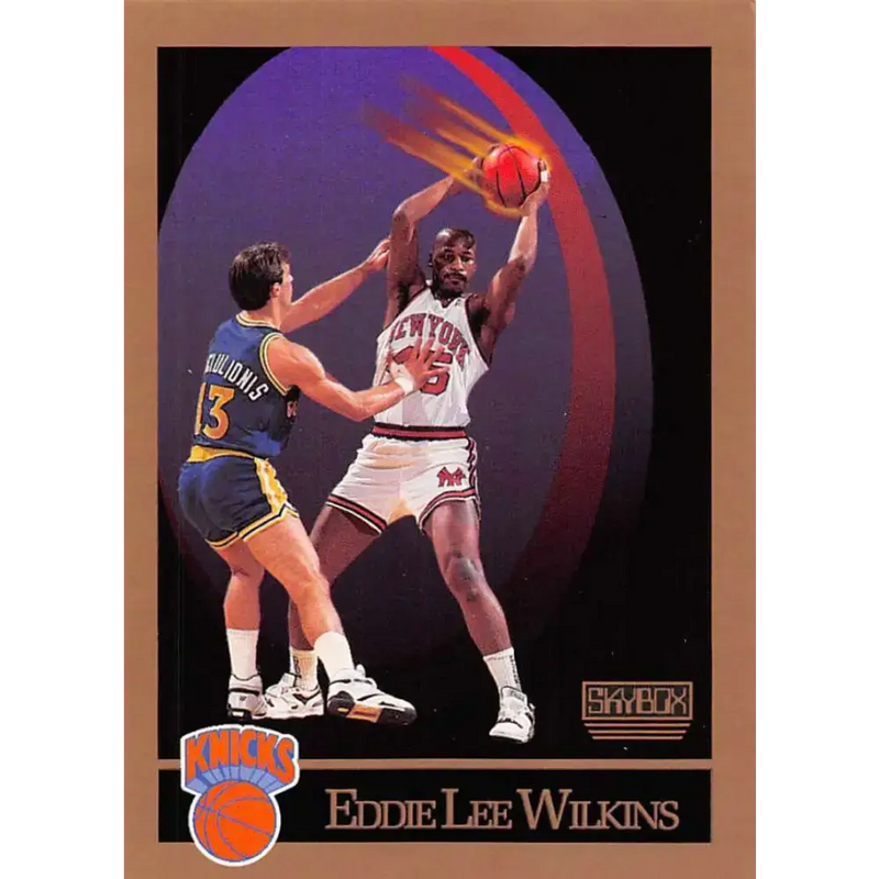1990-91 SkyBox #196 Eddie Lee Wilkins EX Excellent New York Knicks Basketball Card - Basketball Card Single