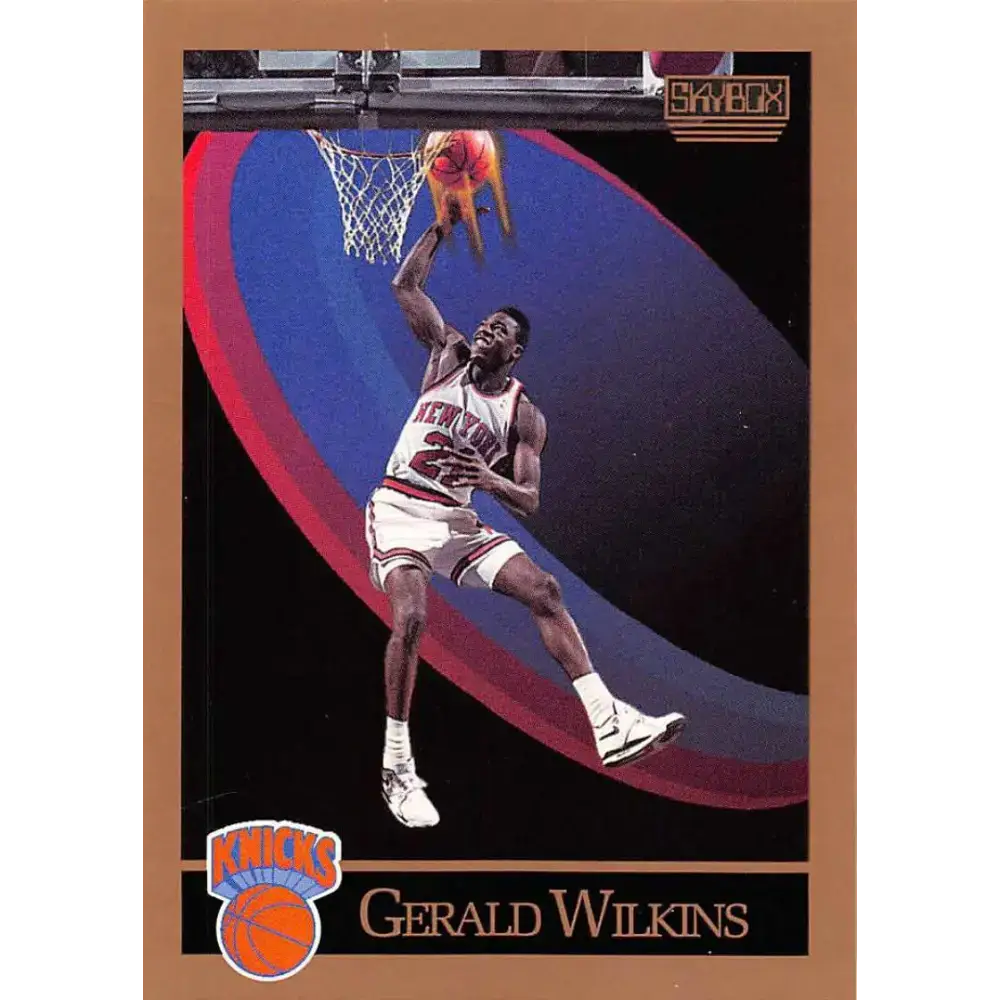 1990-91 SkyBox #197 Gerald Wilkins EX Excellent New York Knicks Basketball Card - Basketball Card Single
