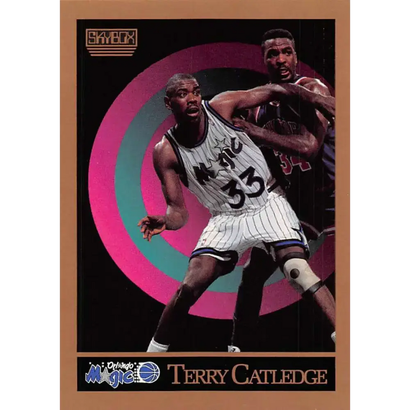 1990-91 SkyBox #201 Terry Catledge EX Excellent Orlando Magic Basketball Card - Basketball Card Single