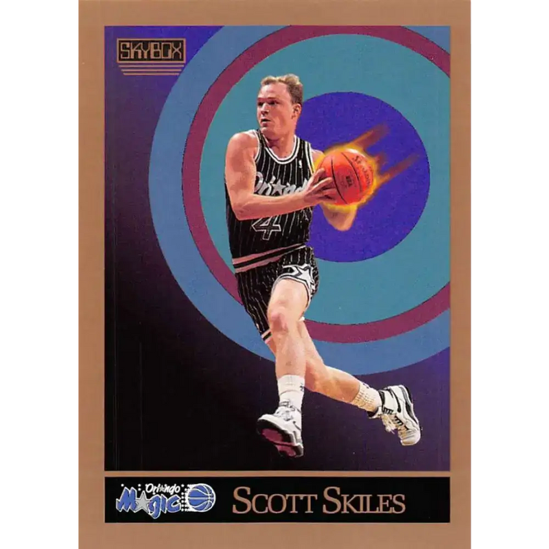 1990-91 SkyBox #205 Scott Skiles EX Excellent Orlando Magic Basketball Card - Basketball Card Single