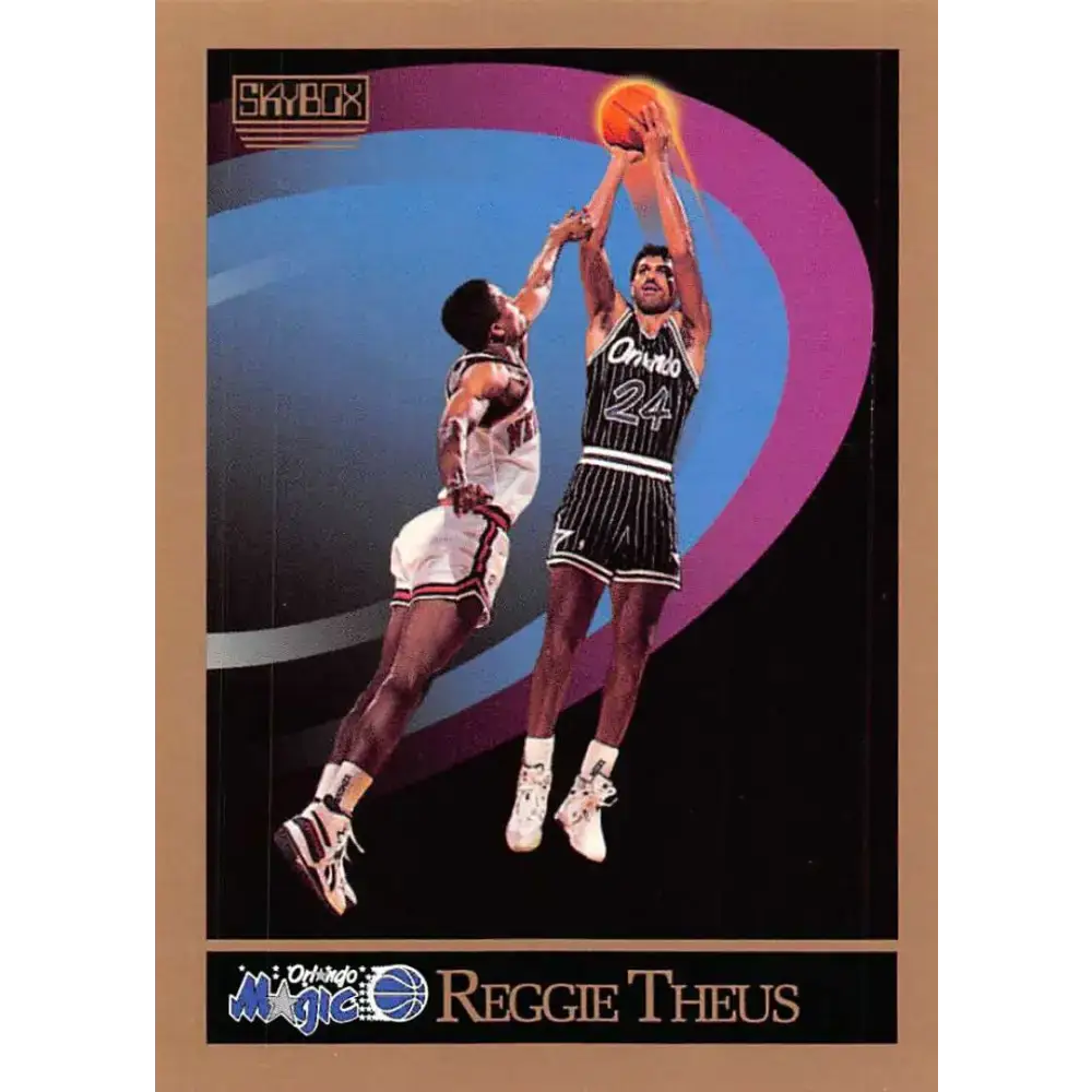 1990-91 SkyBox #207 Reggie Theus EX Excellent SP Orlando Magic Basketball Card - Basketball Card Single
