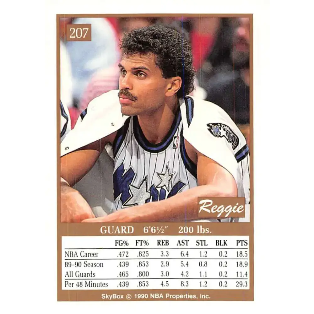 1990-91 SkyBox #207 Reggie Theus EX Excellent SP Orlando Magic Basketball Card - Basketball Card Single
