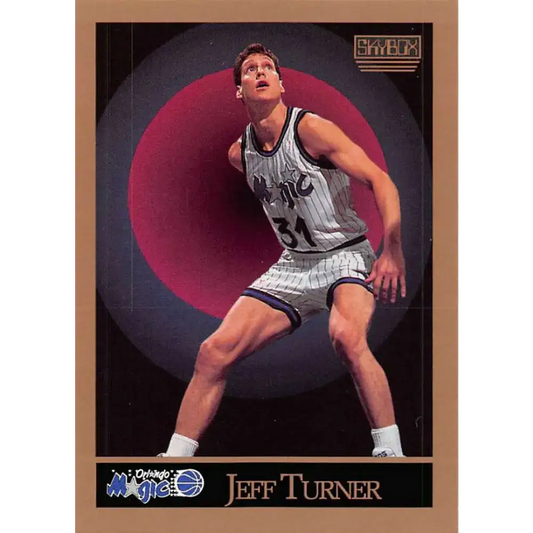 1990-91 SkyBox #208 Jeff Turner EX Excellent Orlando Magic Basketball Card - Basketball Card Single