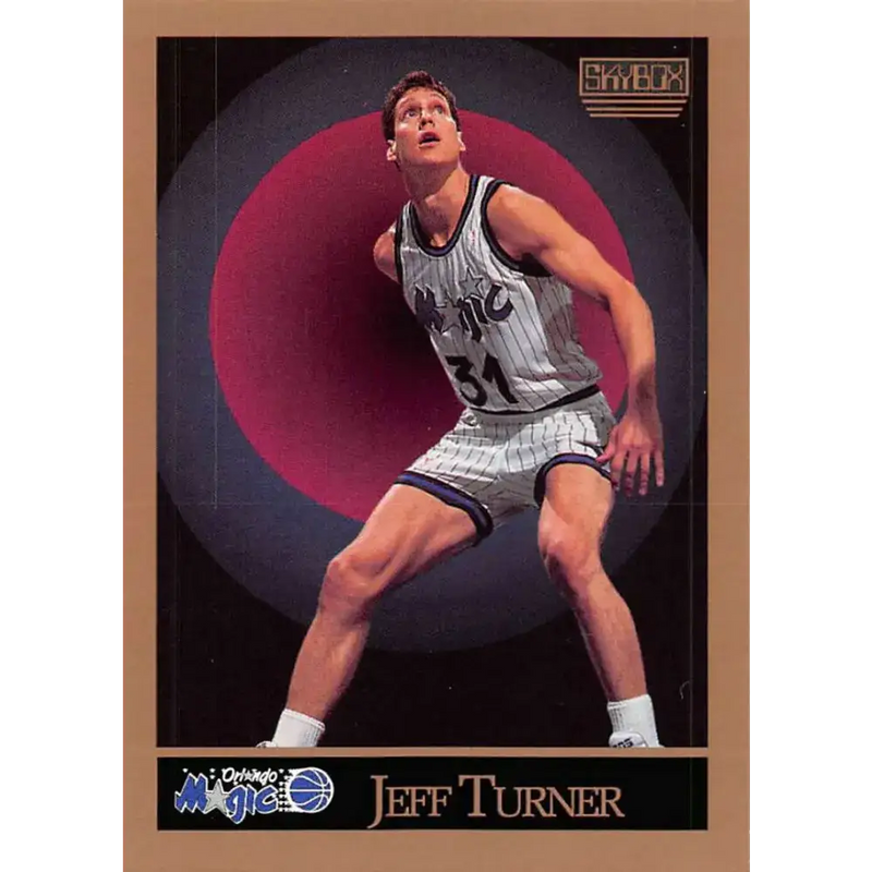1990-91 SkyBox #208 Jeff Turner EX Excellent Orlando Magic Basketball Card - Basketball Card Single