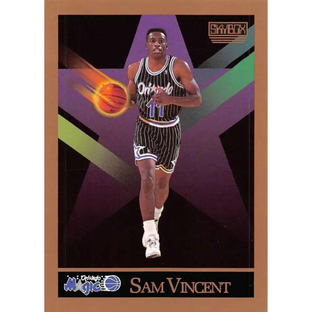 1990-91 SkyBox #209 Sam Vincent EX Excellent Orlando Magic Basketball Card - Basketball Card Single