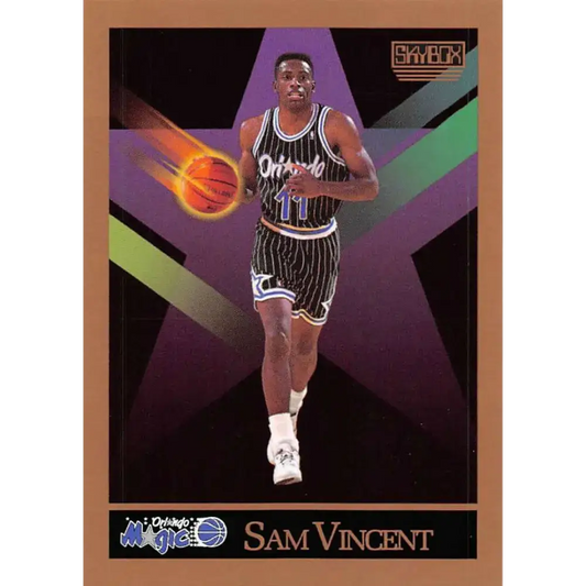 1990-91 SkyBox #209 Sam Vincent EX Excellent Orlando Magic Basketball Card - Basketball Card Single