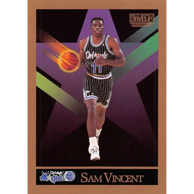 1990-91 SkyBox #209 Sam Vincent EX Excellent Orlando Magic Basketball Card - Basketball Card Single