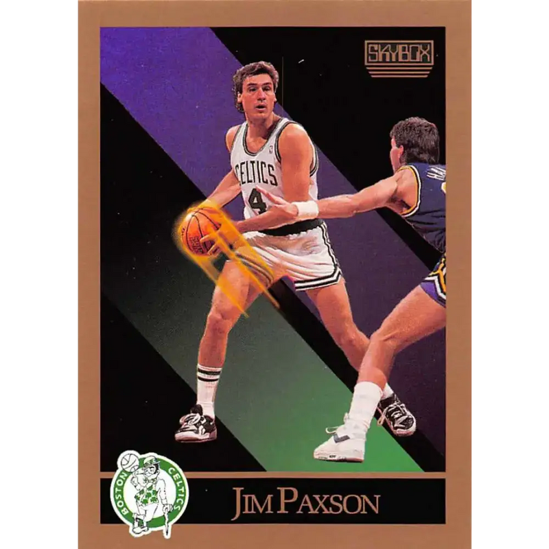 1990-91 SkyBox #21 Jim Paxson EX Excellent SP Boston Celtics Basketball Card