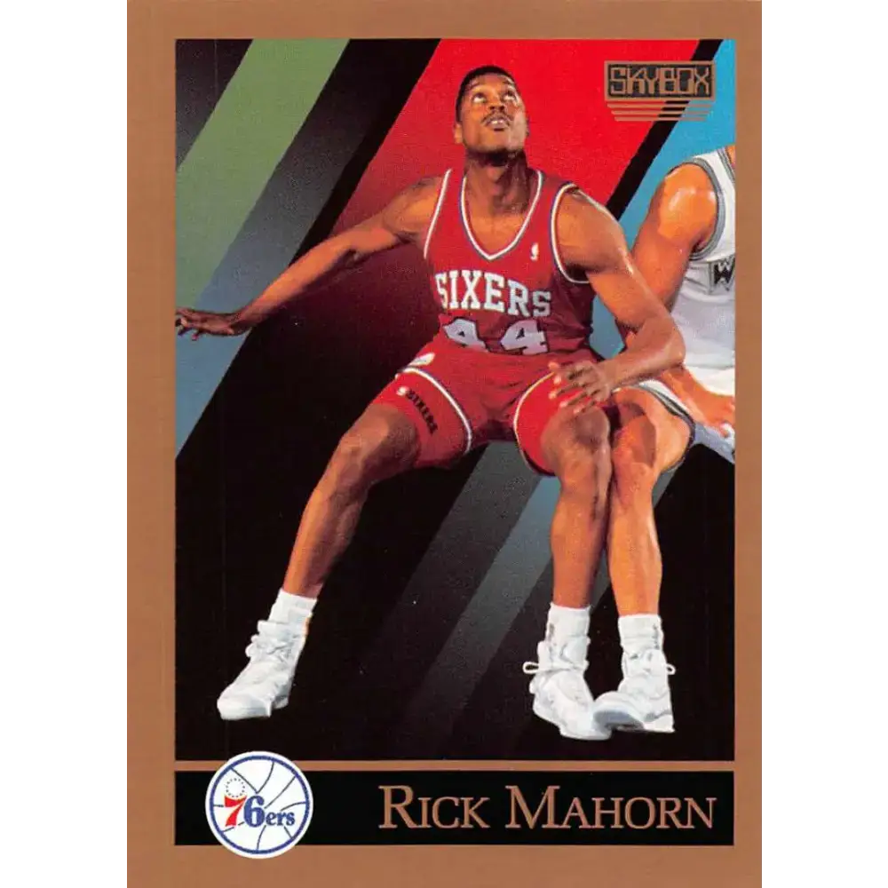 1990-91 SkyBox #217 Rick Mahorn EX Excellent Philadelphia 76ers Basketball Card - Basketball Card Single