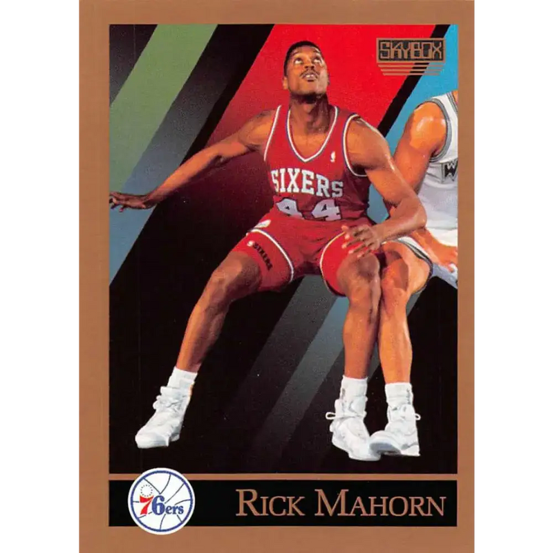 1990-91 SkyBox #217 Rick Mahorn EX Excellent Philadelphia 76ers Basketball Card - Basketball Card Single