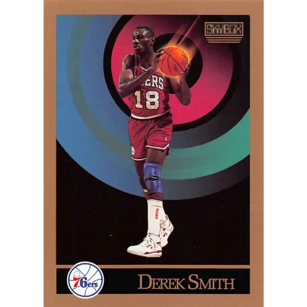 1990-91 SkyBox #218 Derek Smith EX Excellent SP Philadelphia 76ers Basketball Card - Basketball Card Single