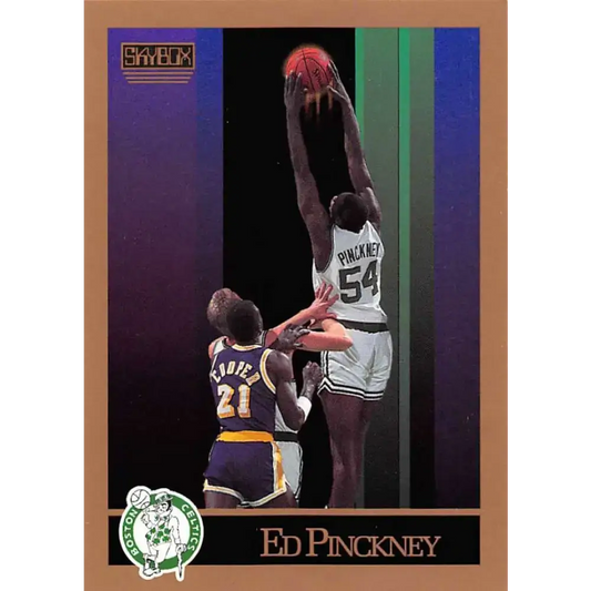 1990-91 SkyBox #22 Ed Pinckney EX Excellent Boston Celtics Basketball Card