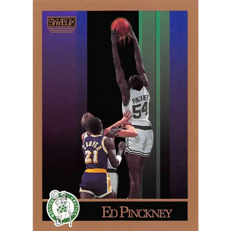 1990-91 SkyBox #22 Ed Pinckney EX Excellent Boston Celtics Basketball Card - Basketball Card Single