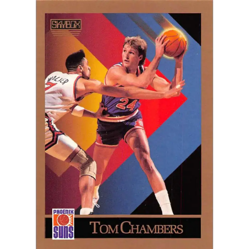 1990-91 SkyBox #220 Tom Chambers EX Excellent Phoenix Suns Basketball Card - Basketball Card Single
