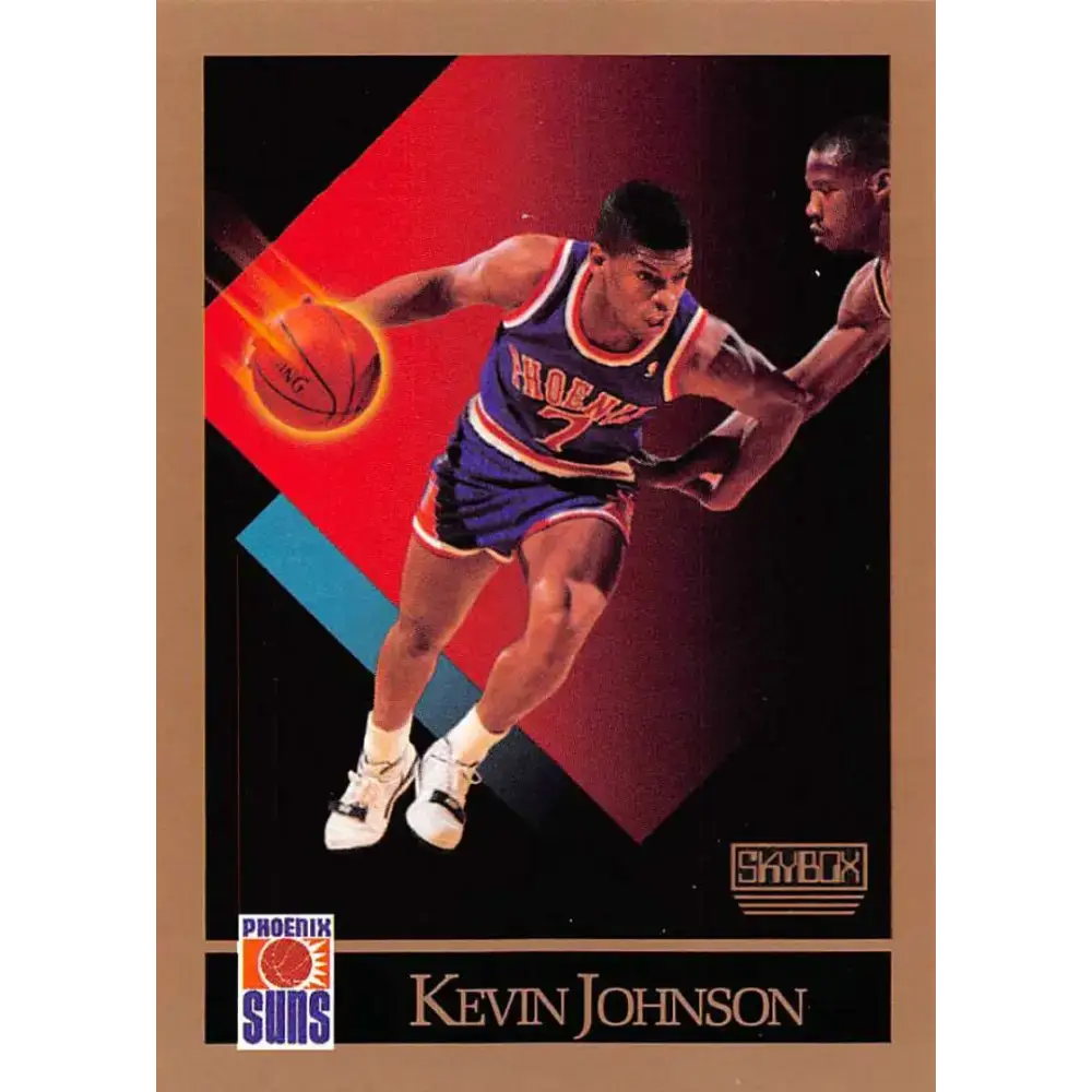 1990-91 SkyBox #224a Kevin Johnson EX Excellent Phoenix Suns Basketball Card - Basketball Card Single