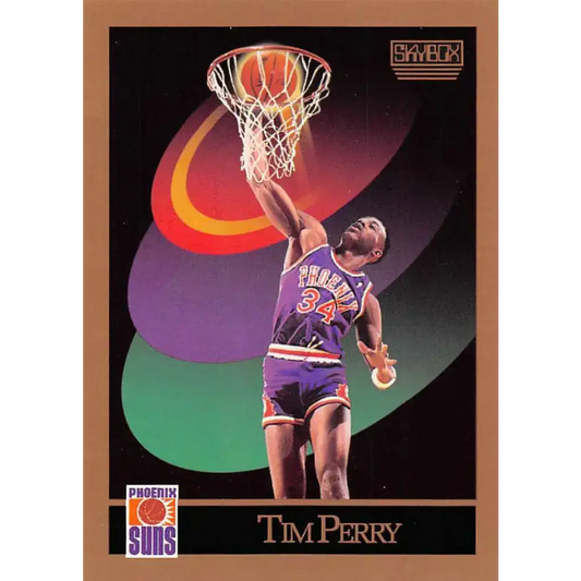 1990-91 SkyBox #228 Tim Perry EX Excellent Phoenix Suns Basketball Card