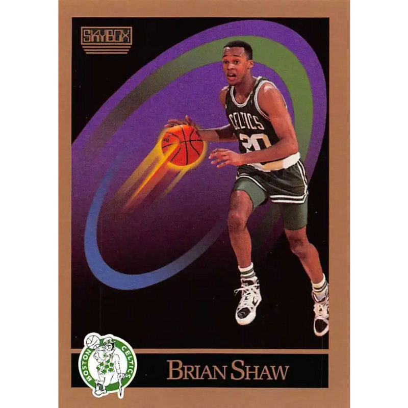 1990-91 SkyBox #23 Brian Shaw EX Excellent Boston Celtics Basketball Card - Basketball Card Single