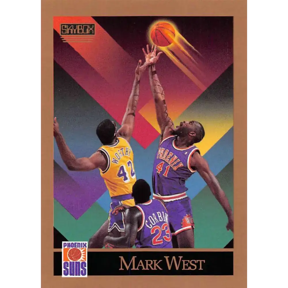 1990-91 SkyBox #230 Mark West EX Excellent Phoenix Suns Basketball Card - Basketball Card Single