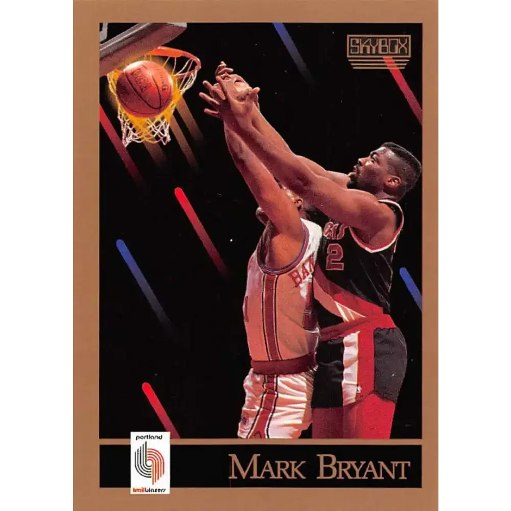 1990-91 SkyBox #231 Mark Bryant EX Excellent Portland Trail Blazers Basketball Card - Basketball Card Single