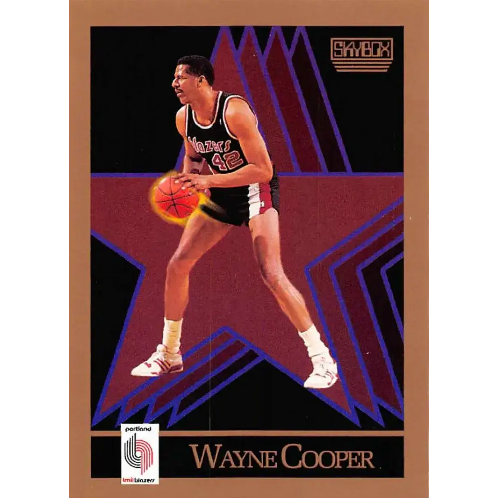 1990-91 SkyBox #232 Wayne Cooper EX Excellent Portland Trail Blazers Basketball Card - Basketball Card Single