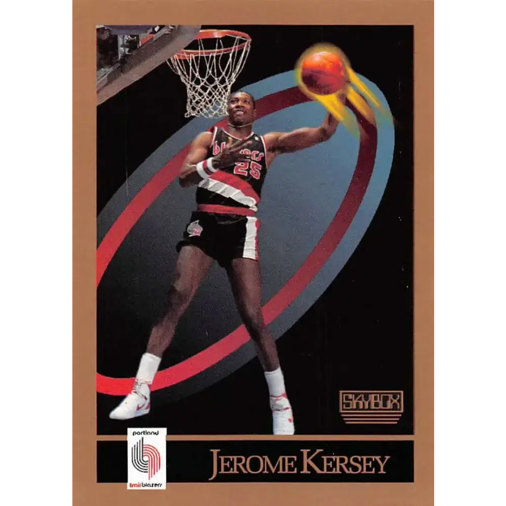 1990-91 SkyBox #236 Jerome Kersey EX Excellent Portland Trail Blazers Basketball Card - Basketball Card Single