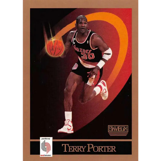 1990-91 SkyBox #238 Terry Porter EX Excellent Portland Trail Blazers Basketball Card