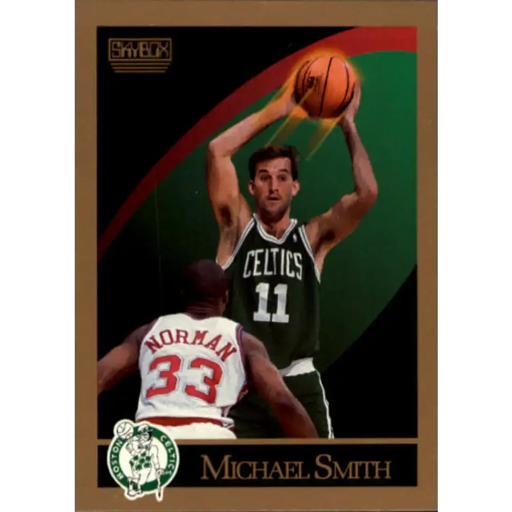 1990-91 SkyBox #24 Michael Smith EX Excellent Boston Celtics Basketball Card - Basketball Card Single
