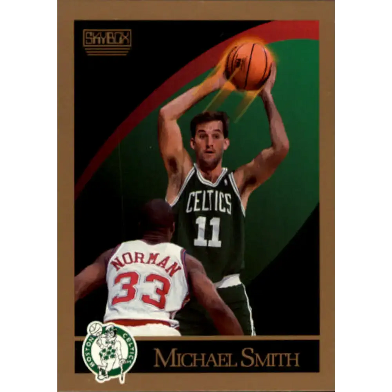1990-91 SkyBox #24 Michael Smith EX Excellent Boston Celtics Basketball Card - Basketball Card Single