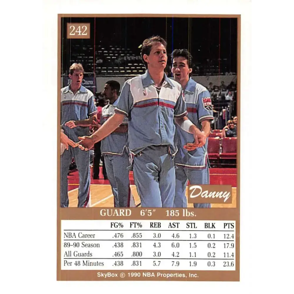 1990-91 SkyBox #242 Danny Ainge EX Excellent SP Sacramento Kings Basketball Card - Basketball Card Single