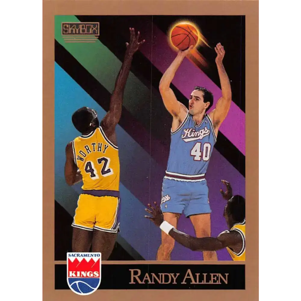 1990-91 SkyBox #243 Randy Allen EX Excellent SP Sacramento Kings Basketball Card