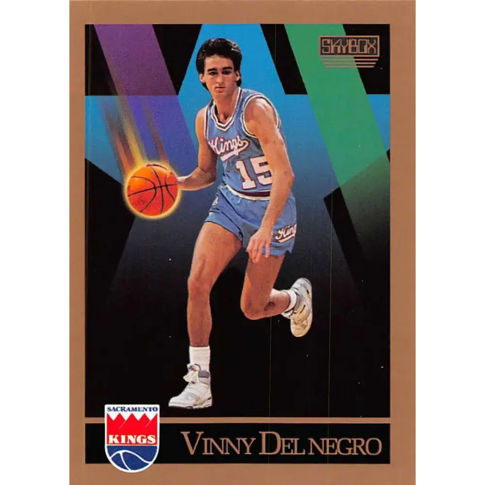 1990-91 SkyBox #245 Vinny Del Negro EX Excellent SP Sacramento Kings Basketball Card - Basketball Card Single